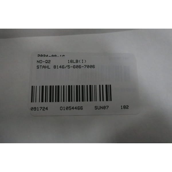 Stahl 3P 60A AMP 600V-AC NON-FUSIBLE DISCONNECT SWITCH - 8146/5-606-7006 8146/5-V11-306-00-0000