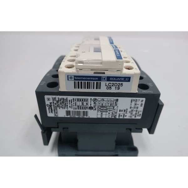Contacto inversor Telemecanique Sensors 110VAc 15Hp, LC2D25F7 - LC2D25F7