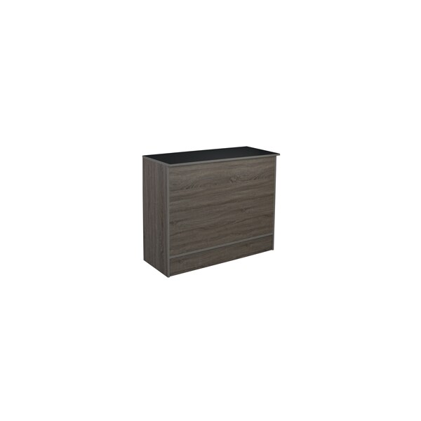 Specialty Store Services Dark Gray Laminate 48 Inch Retail Cash Register Checkout Service Counter - 3436RD