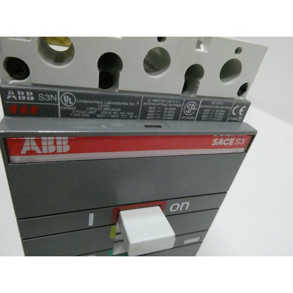 Abb 3P 100A AMP 400V-AC MOLDED CASE CIRCUIT BREAKER - SACE ISOMAX S3 N 150
