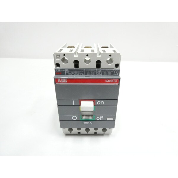 Abb 3P 100A AMP 400V-AC MOLDED CASE CIRCUIT BREAKER - SACE ISOMAX S3 N 150