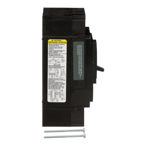 Square D Molded Case Circuit Breaker, JJL Series, 250A, 3 Pole, 600V AC, 100kA at 240V AC - JJL36250