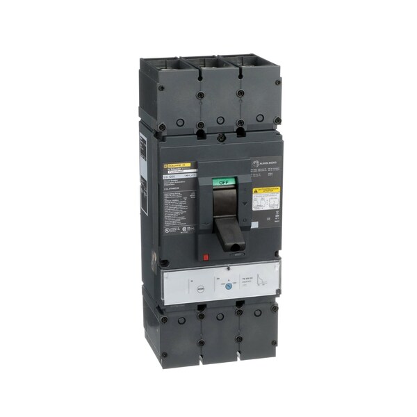 Square D Molded Case Circuit Breaker, LGL Series, 400A, 3 Pole, 600V AC, 65kA at 240V AC - LGL37040D30