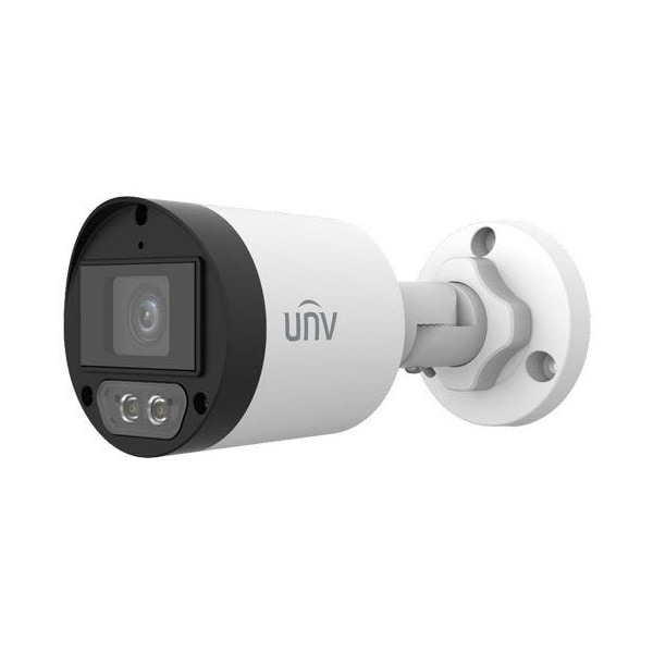 Uniview 2MP ColourHunter HD Mini Bullet Analog Camera 2.8mm Fixed Lens, DC12V, Mic - UAC-B122-AF28M-W
