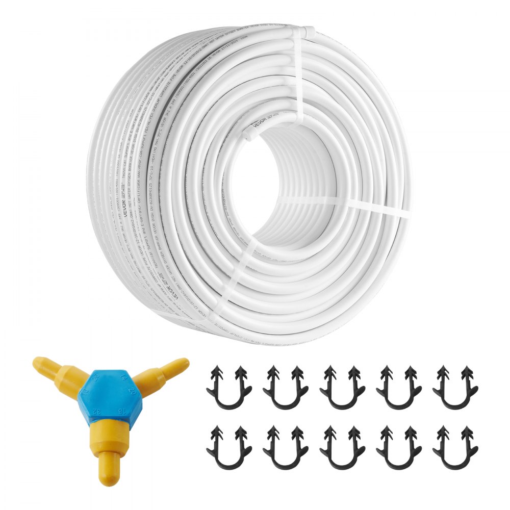 VEVOR PEX-AL-PEX Tube, 328ft, 5/8'' Diameter Aluminum-Plastic Composite Pipe Oxygen Barrier Radiant Floor PEX Pipe, 0.08'' Thickness Radiant Heat Floor Plumbing Inner Aluminum Layer PEX Tubing Pipe - LSGBSDDLP1007S1NQV0