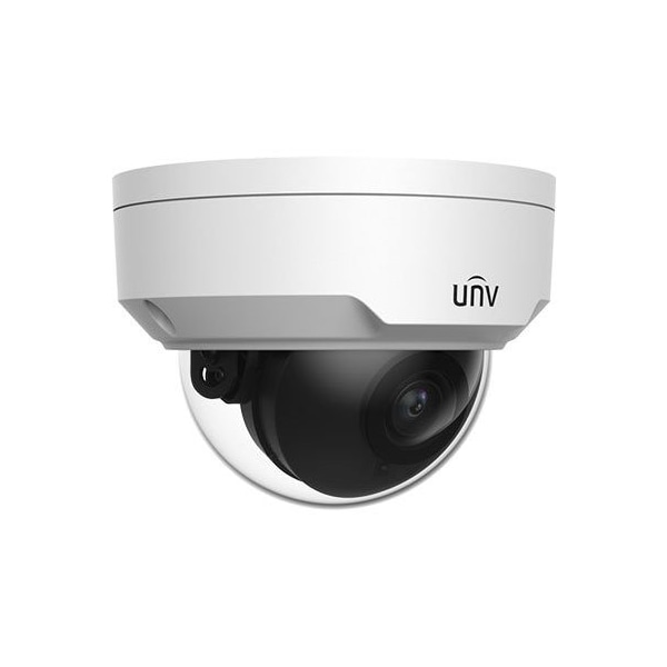 Uniview 4MP Dome Network Camera Smart, 2.8mm, 30m IR, PoE, H.265, SD Card, Audio, Alarm - IPC324SB-DF28K-I0
