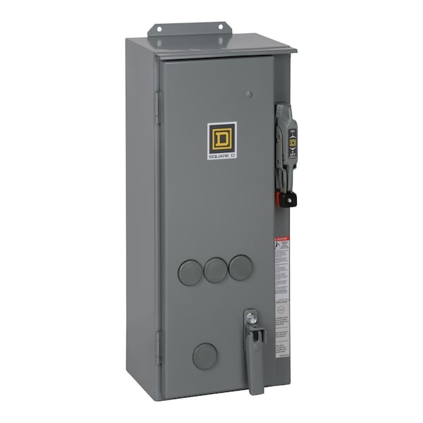 Control de motor de arranque Square D Menos de 1000Vac, clasificación NEMA 12 NEMA, 110/120V AC, 3 polos - 8538SCA14V02S.