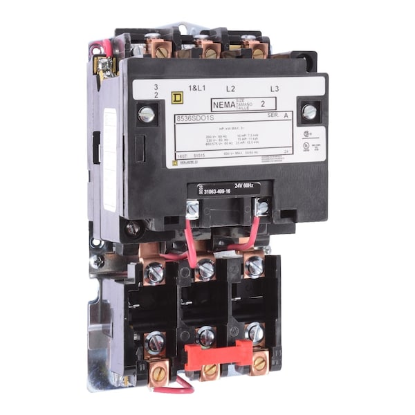 Arrancador Square D 600Vac 45Amp Nema +Opciones, No Calificado Clasificación NEMA, 110/120V AC, 4 Polos - 8536SDO2V02S