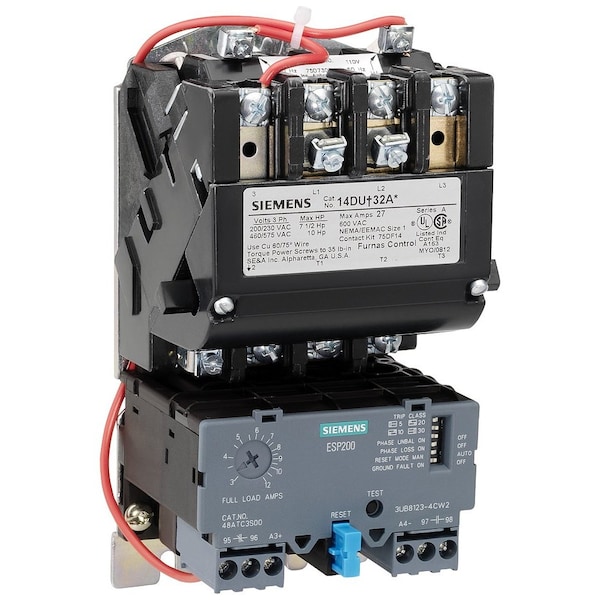 Siemens 3PH 3P 220-240/440-480V MtrStr - 14FUF32AC