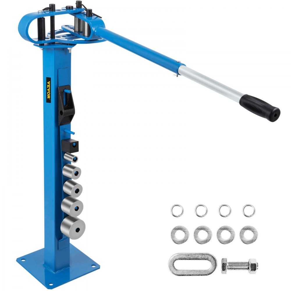 VEVOR YP-38 Metal Bender 1"-3" Flat Bar Square Rod Bending 7 Dies w/ Floor Stand - SDWGJYP38ZH000001V0