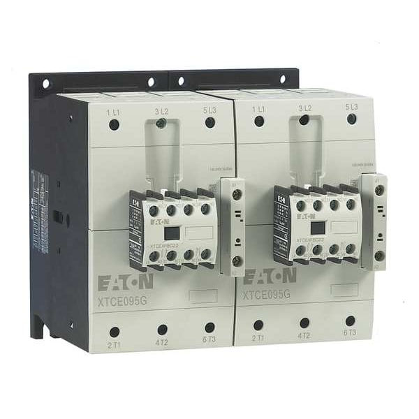 Contactor magnético IEC de Eaton, 3 Polos, 480 V AC, 80 A, Reversión: Sí - XTCR080F11C