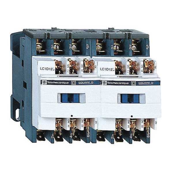 Contactor magnético IEC de Schneider Electric, 3 polos, 24 V CA, 9 A, Reversión: Sí - LC2D099B7
