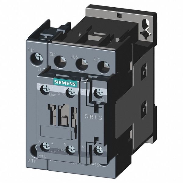 Contacto magnético IEC de Siemens, 4 polos, 110/120 V CA, 15.5 A, Reversión: No - 3RT23261AK60