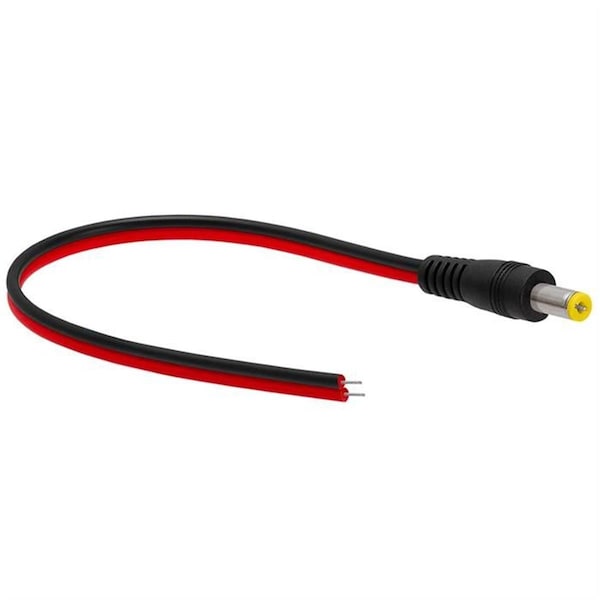 Cmple CCTV Male Power Lead Cable Connector for Security Cameras - 1277-N