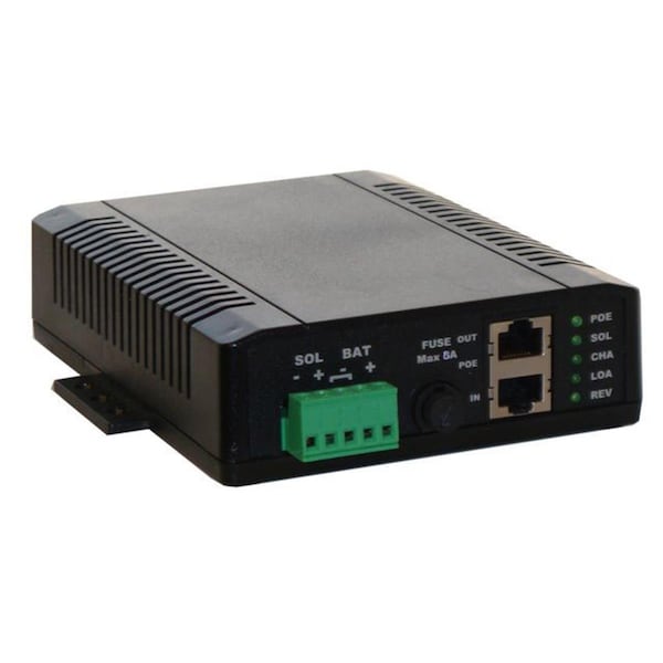 Maxpower Poe & Solar 8A Dual Input Battery Charging Controller - 12V In And 48V POE Out - MA139226