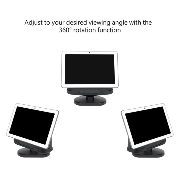 Wasserstein Adjustable Stand, Official Made for Google, for Google Nest Hub Max, Charcoal - GoogleHubMaxStaBlkUSA