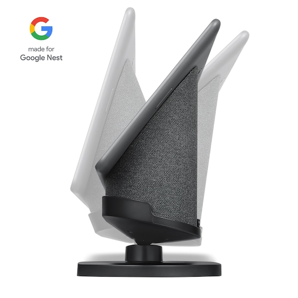 Wasserstein Adjustable Stand, Official Made for Google, for Google Nest Hub Max, Charcoal - GoogleHubMaxStaBlkUSA