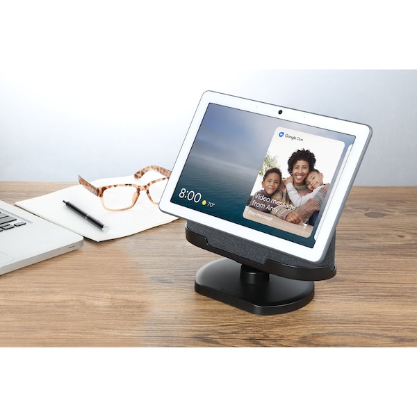 Wasserstein Adjustable Stand, Official Made for Google, for Google Nest Hub Max, Charcoal - GoogleHubMaxStaBlkUSA