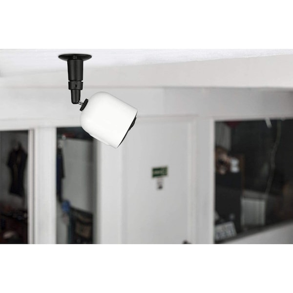 Wasserstein Camera Metal Wall Mount, Adjustable, Indoor/Outdoor, Black, 2PK - MetalMountBlack2USA