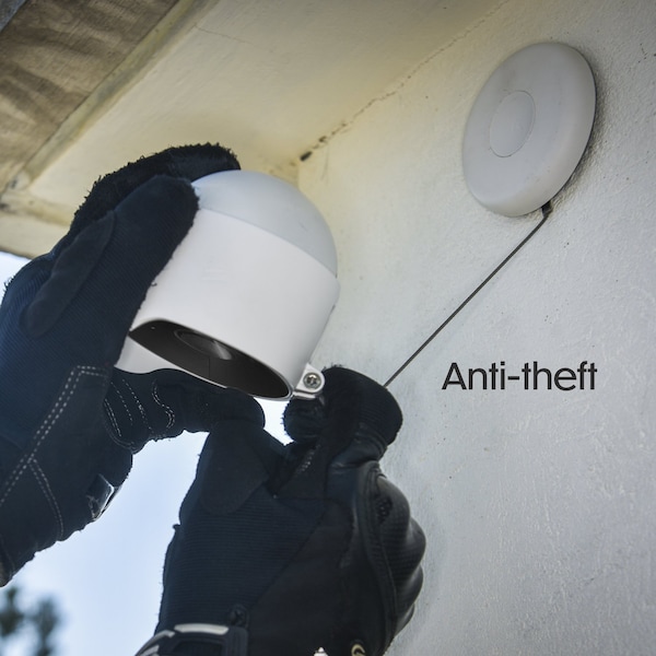 Wasserstein Anti-Theft Mount, for Google Nest Cam Outdoor / Indoor, Battery - NestOut2ThefWhtN
