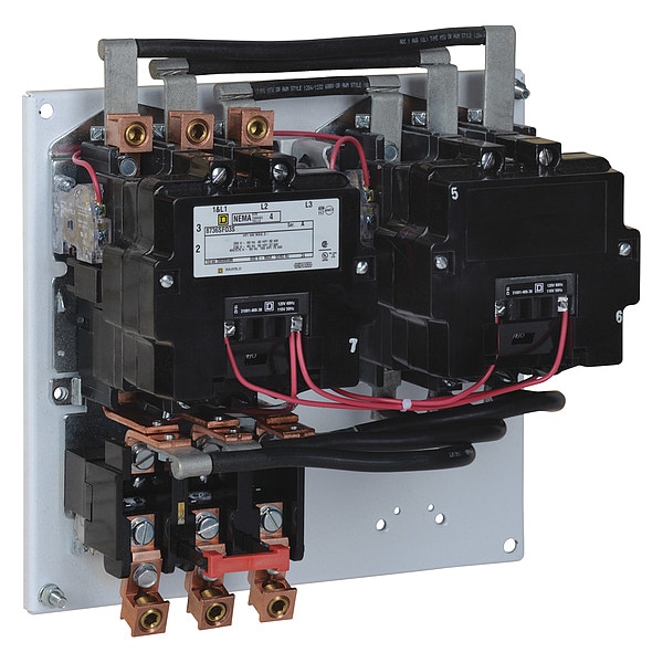 Arrancador Reversibles 600Vac 135A Nema, No Clasificado en la Clasificación NEMA, 110/120V AC, 3 Polos - 8736SFO3V02S