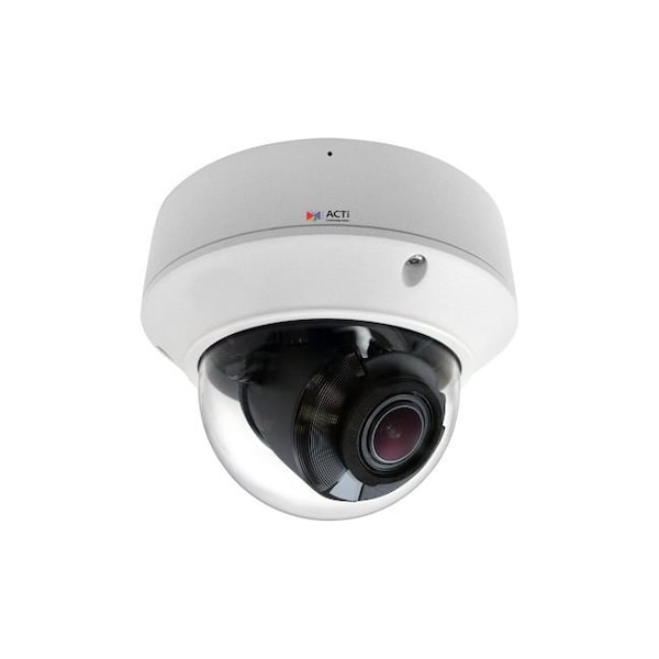 Acti 8MP Outdoor Zoom Dome with D/N, Adaptive IR, Superior WDR, SLLS, 4.3x Zoom Lens - Z810