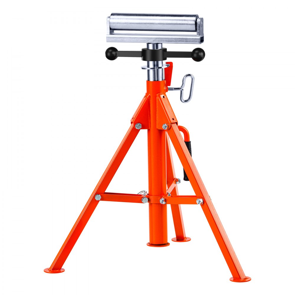 VEVOR Roller Stand 2500 LBS Load 27.6"-52" Height Adjustable 45# Steel Foldable - ZXGDZCZJ2852OPWP7V0