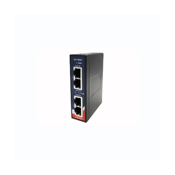 Oring Networking Industrial 2-port High Power PoE Injector (Gigabit) - INJ-102GT