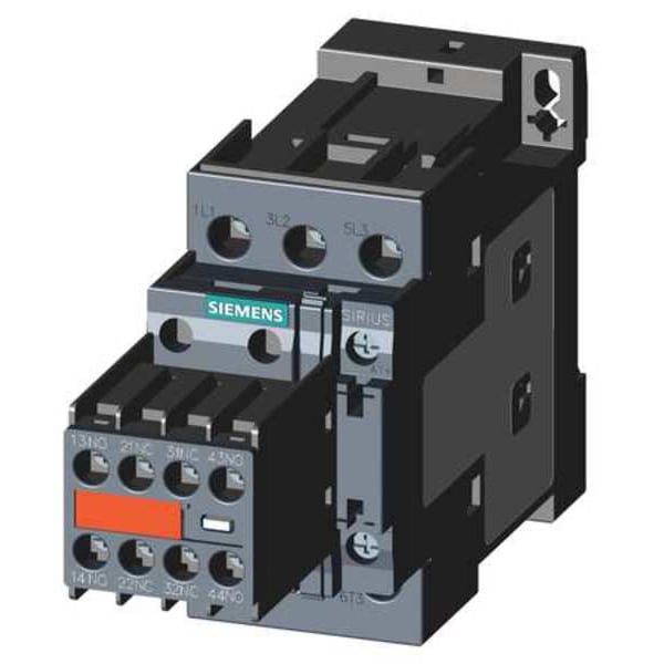 Contactador magnético Siemens IEC, 3 polos, 110/120 V CA, 16 A, Reverso: No - 3RT20251AK643MA0