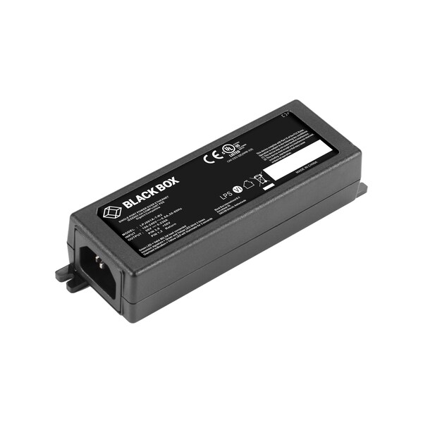 Black Box 10/100/1000Base-T Rj45 Poe+ Gigabit Ethernet Injector - 802.3At,  - LPJ001A-T-R2