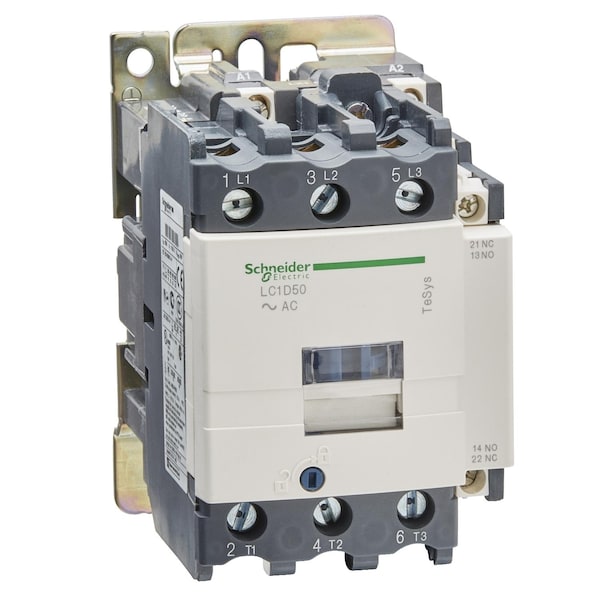 Contactor magnético IEC de Schneider Electric, 3 polos, 220 V CA, 50 A - LC1D50M7