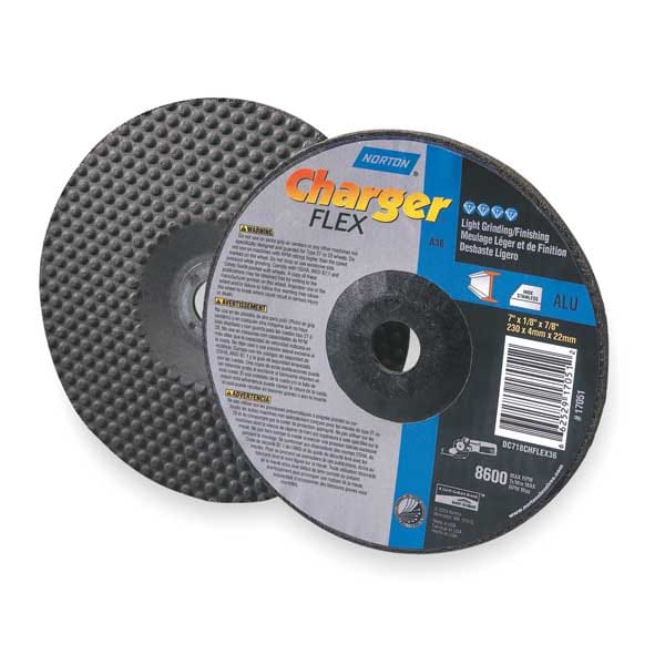 Ruedas de Centro Deprimido Norton Abrasives, Tipo 29, 4 1/2 pulgadas de diámetro, 0.125 pulgadas de grosor, tamaño del agujero del husillo 5/8"-11 - 66252842203