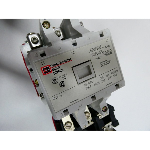 Arrancador de voltaje completo TAMAÑO 3 de 120V-AC y 50HP de Eaton Cutler-Hammer - A200M3CAC