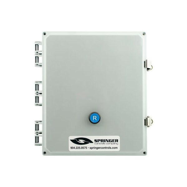 Inicio de motor cerrado NEMA 4X de Springer Controls Co, 52A, 3F, botón de reinicio, 24-60V, 25-33A - AF5206R2K-1O.