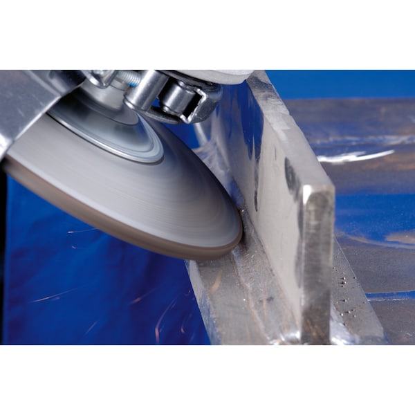 Rueda de esmerilado de 7" x 1/4 Pferd, 7/8" A.H. - ACERO SG - Tipo 28 - 61701