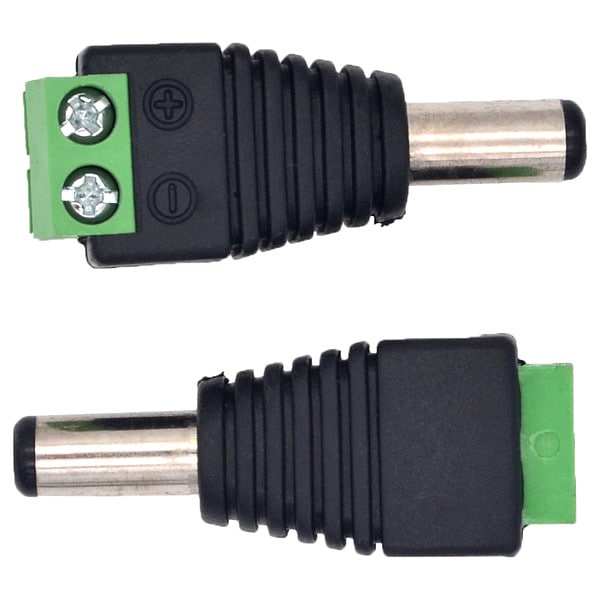 Triplett Male DC Plug to Terminal Block, PK10 - TBMB-10PK