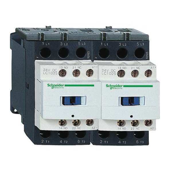Contactor magnético IEC de Schneider Electric, 3 polos, 24 V DC, 9 A - LC2D09BL