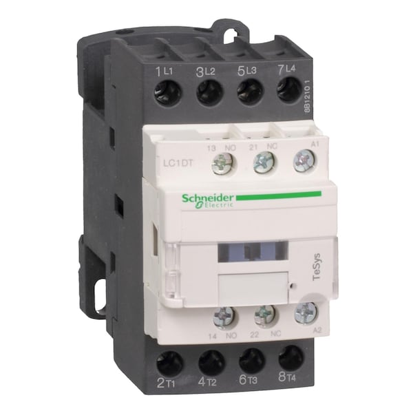 Contactor magnético IEC de Schneider Electric, 4 polos, 24 V CC, 20 A - LC1DT206BL