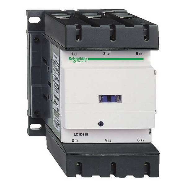 Contactor magnético IEC de Schneider Electric, 3 polos, 110 V CA, 150 A - LC1D150F7