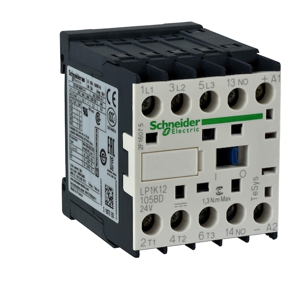 Contacto magnético IEC de Schneider Electric, 4 polos, 24 V CC, 9 A - LP1K090045BD