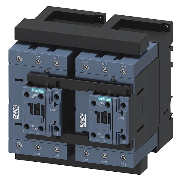 Contacto magnético IEC de Siemens, 3 polos, 20 a 33 V CA/CC, 96 A, Reversa: Sí - 3RA23468XB301NB3