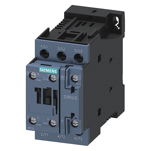 Contacto de potencia Siemens, 3 Polos, 24V DC, 17 A - 3RT20251KB40