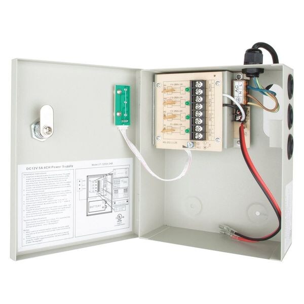 Vitek Power Supply, Output 12VDC, VA Rating 60 - VT-1205A-D4B
