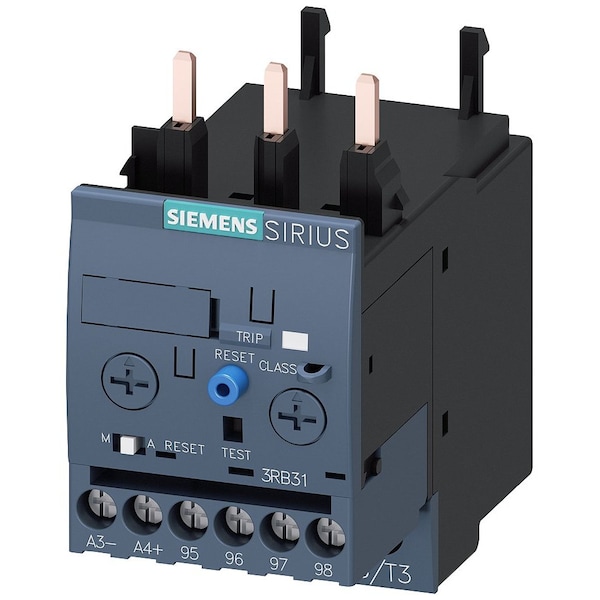 Relevador de sobrecarga Siemens, 0.10 a 0.40A, 3P, NEMA S0 - 3RB31234RB0