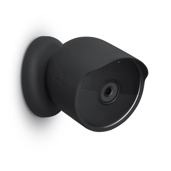 Wasserstein Silicone Case, Protective Cover, for Google Nest Cam Outdoor or Indoor, Battery, Black - NestCamSkinBlkUS