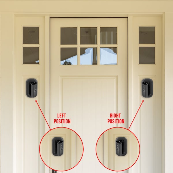 Wasserstein Doorbell Horizontal Adjustable Mount, and Wall Plate, 35 Deg to 55 Deg, for Ring Video Doorbell Wired - RingDBBatHorWdg+WlPltBlkUS