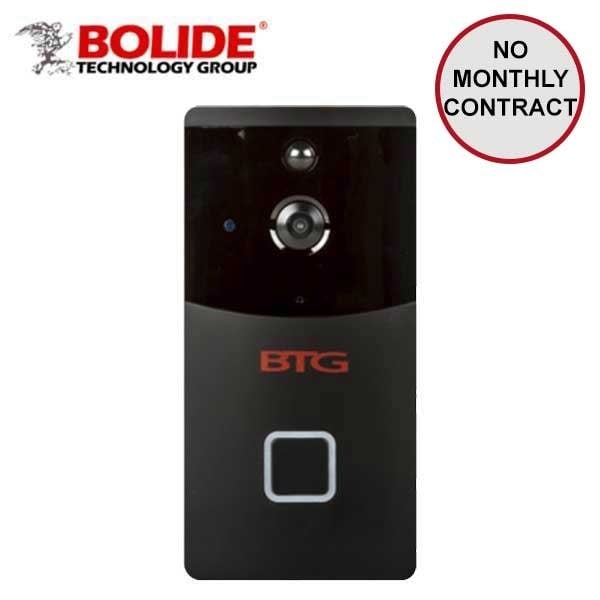 Bolide Wi-Fi Doorbell Camera, 720P/30FPS, 170 Degree view angel, 
Stand by Time up to 6 months, IR 15 ft, W - BOL-BTG-DB170P