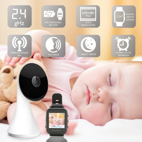 Serenelife Video Baby Monitor-1.5-Inch Lcd - SLBCAM550