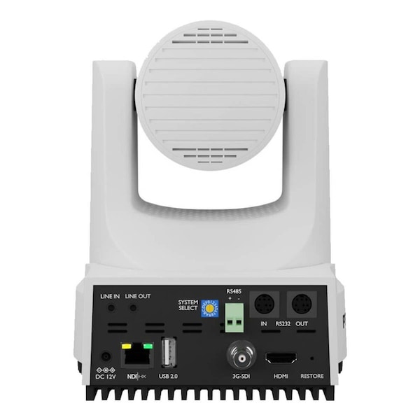 Ptz Optics Move 4K NDI-HX PTZ Camera with 12x Optical Zoom, White - PT12X-4K-WH-G3