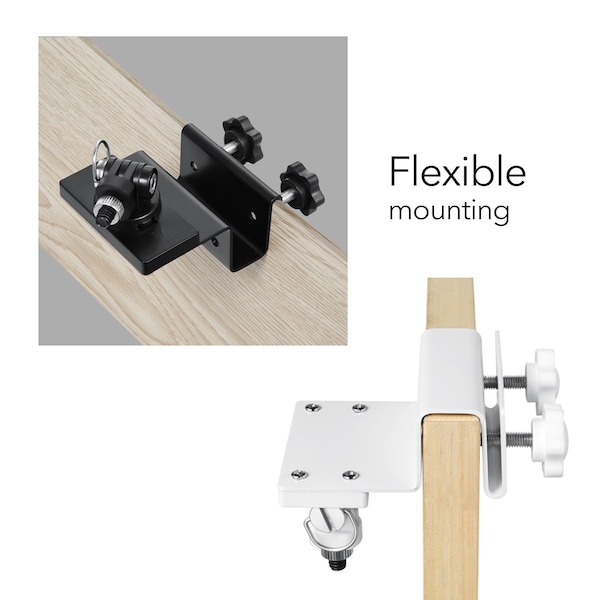 Wasserstein Camera Gutter Mount, Weatherproof, for Google Nest Cam Battery, White - NestCamGutterMntWhtUS